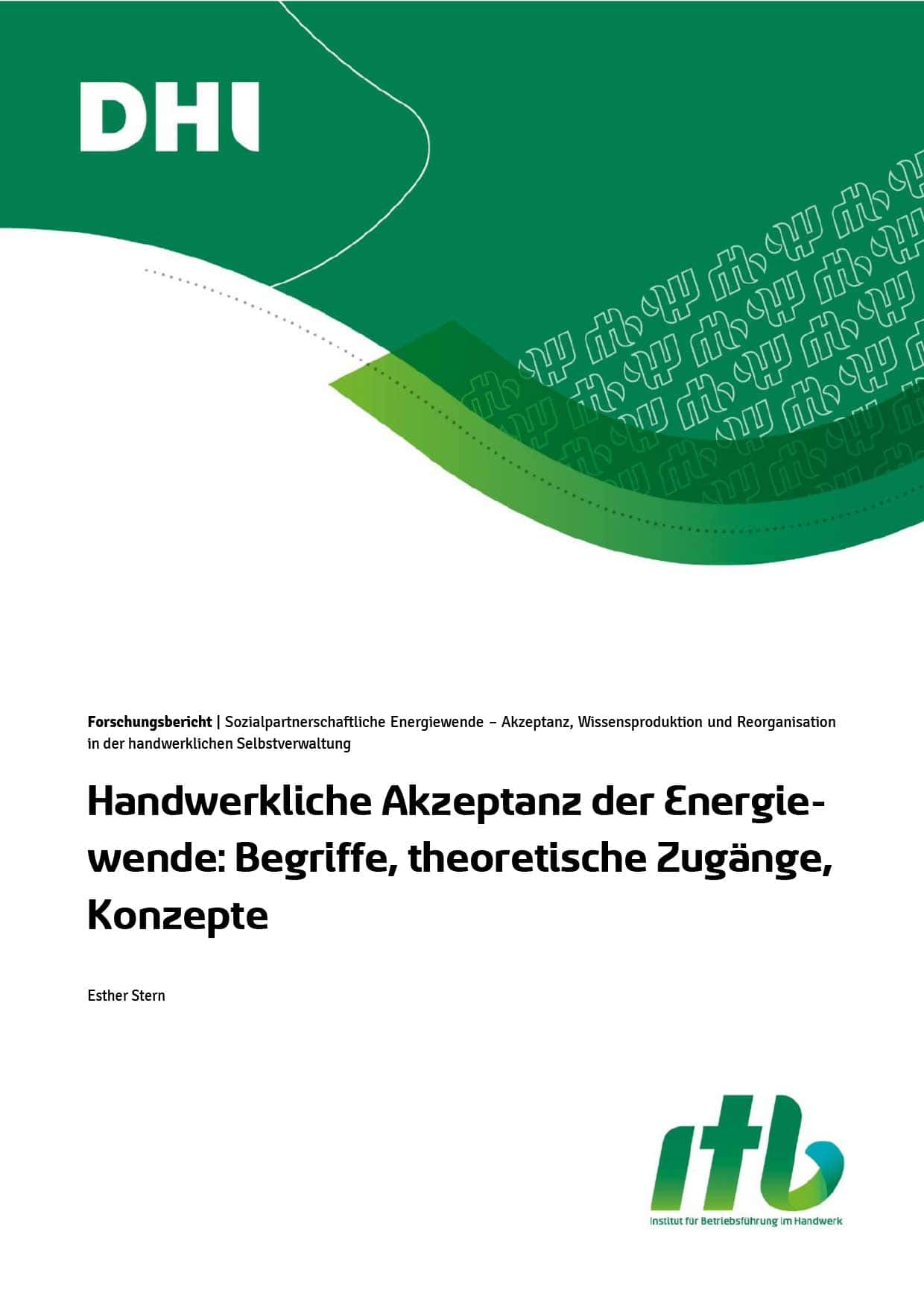 Handwerkliche Akzeptanz der Energiewende Buchcover zur Energiewende im Klimahandwerk mit Fokus auf Akzeptanz.