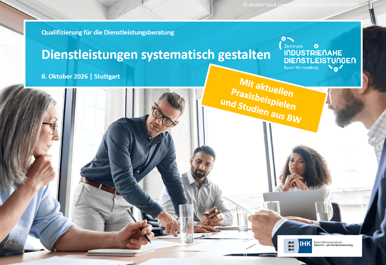 Team bei Workshop zur Dienstleistungsentwicklung in Karlsruhe.